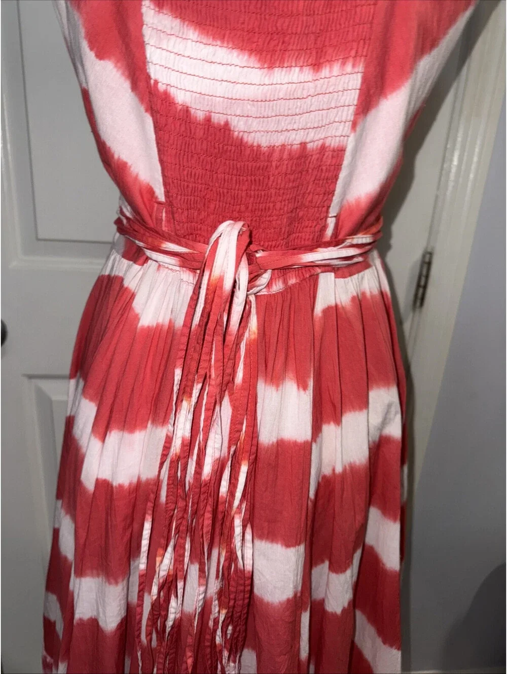 Sundance Island Rhythms Tie Dye Sleeveless V Neck Sundress Dress Size 6